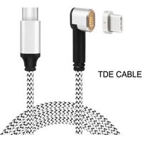 Factory Price Nylon Braided USB C To USB-C 87W Fast Charging Type C Magnetic Usb Cable For Macbook