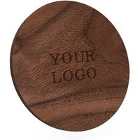 Customized Logo Portable QI Compatible 10W Fast Charge Wooden Wireless Phone Charger Pad