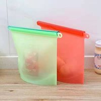 Reusable Silicone Food Storage Bag Containers Cooking Bags Preservation Airtight Seal Bags Airtight Food Container