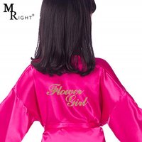 Solid Satin Kimono Robe Glitter