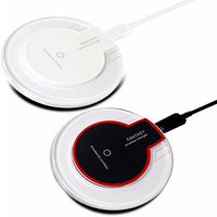 Universal Crystal Qi Wireless Charger Pad With LED Light Compatible All Support Mobile Phone Wireless Charger
