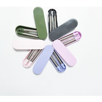 Foldable Stainless Steel Telescopic Drinking Straw