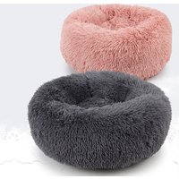 Luxury Faux Fur Donut Round Pet Dog Bed