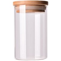 Glass Storage Jar with Wooden Lid