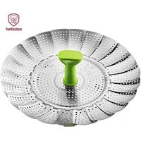 Folding Steamer Insert for Veggie Fish Seafood Cooking Foldable Steamer Basket