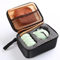 Travel Tea set,Ceramic Teapot,Cups in Bags