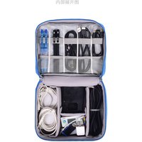 Double Layers Travel Data cable Organizer Electronics Accessories Carry Bag Oxford Digital Storage Bags