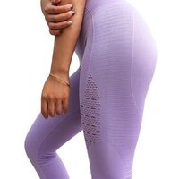 Seamless Hollowed out High Waist Sports Leggings