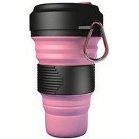 Collapsable Soft Flexible Non-toxic BPA Free Food Grade Silicone Folding Travel Water Cup Mug with Lid