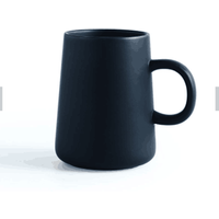 Ceramic Coffee Milk Mug Porcelain Breakfast Tea Cup Matter Black Nordic Style Solid Color Plain Ceramic Coffee Cup and Mug