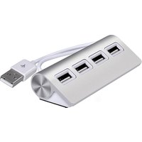 Cateck USB 2.0 Premium 4 Port Aluminum USB Hub with 11 inch Shielded Cable