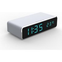 Digital LED Temperature Time Alarm Clock Fast Qi Clock Charger