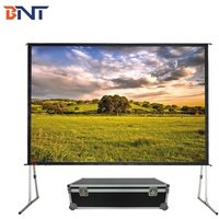 BNT 300 Inch Outdoor / Large Exhibition Hall Front and Rear Projector Fast Fold Projection Screen