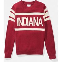 Intarsia Letter Pattern Knitted Sweater