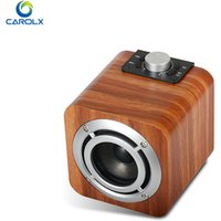 FM Radio TF Card AUX Audio 8w Hifi Super Bass Stereo Sound System Wood Amplifier Bluetooth Wireless Speaker