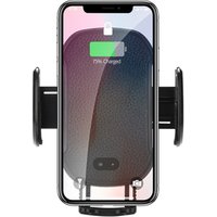 QI Adjustable Holder Car Mount Wireless Phone Charger with Infrared Sensor