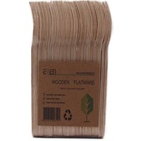 50 Disposable Wooden Forks