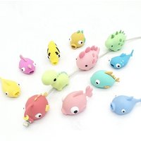 Mobile Rubber Data Phone Charger For Iphone USB Cable Protector Buddies