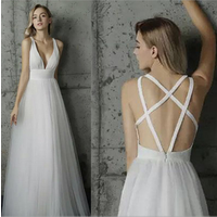 Elegant Chiffon Backless Evening Dress
