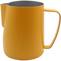 600ml Yellow Coffee, Latte art and Frothing Milk sturdy Stainless Steel Frothing Pitcher Jug Steaming Pitcher