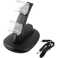 LED Dual USB Charging Charger Dock Stand Cradle Docking Station for Sony Playstation 4 PS4 Game Gaming Console Controller