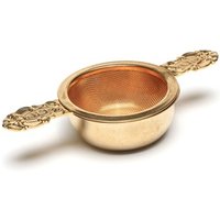 Plated Stainless Steel Mesh Tea Infuser Handles Tray