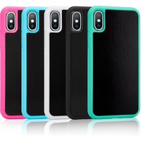 For iPhone 6 7 8 Plus X Xs Xr Max Magic Phone Case , Nanometer material sticky , For iphone 7 Plus Anti Gravity Case