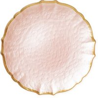 Blush Pink Charger Plates Gold Rim Weddings
