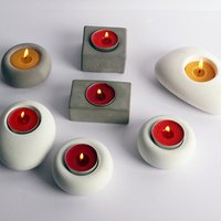 oval concrete candlestick molds silicone plaster mold gypsum candle holder mold
