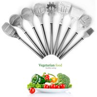 Kitchen Utensil Set Marble Silicone & Stainless Steel