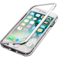 Magnetic phone case for iPhone X case 360 degree protection Glass metal for iPhone 6