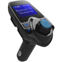AGETUNR T11 Bluetooth V4.2 mp3 player FM transmitter with AUX,display car voltage-Red light, microSD USB-Disk