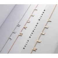 Hot selling 925 sterling silver custom name plate necklace personalized for women