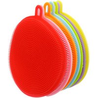 Multifunction Silicone Dish Bowl Cleaning Brush Silicone Scouring Pad Silicone Dish Sponge Kitchen Pot Cleaner Washing Tool