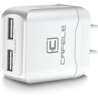 CAFELE Universal Wholesale 2 Dual Ports USB Cellphone Car Charger 5V 1.2A Multi USB Fast Wall Charger