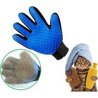 Pet's left and right hand grooming gloves Remove the brush Clean pet hair