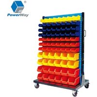 Warehouse and Garage Industrial Plastic Shelf Spare Parts Storage Boxes Bins for Screws