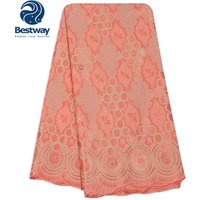 Embroidered Swiss Cotton Lace Rhinestones