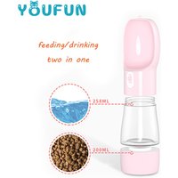 Wholesale Newest 2 in 1 Portable Dog Bottle Pet Outdoor Feeder with Food
