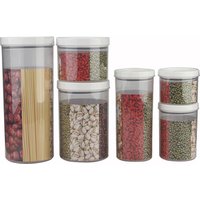 Household Cheap 6pcs Set Plastic Food Airtight Storage Container Airtight Pop Storage Container