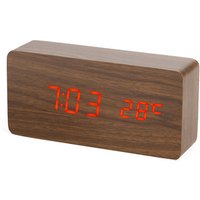 Digital Wooden LED Alarm Desk Clock