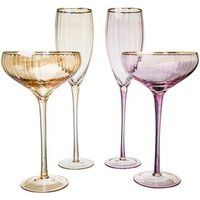 Handmade Crystal Champagne Glass Rim