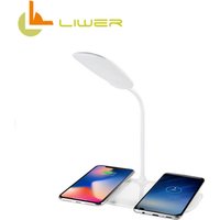 2019 New Design LED Table Lamp Folding LED desk lamp custom logo wireless charger