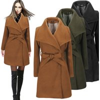 Winter Belted Trench Coat