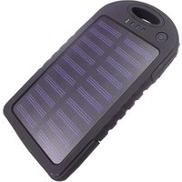 Water proof solar USB charger 4000MAh dual USB portable power bank with LED light