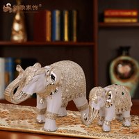 Wholesale art craft india elephant resin for home table decoration