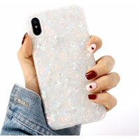 Glitter Pearly-lustre Shell Soft TPU Mobile Phone Case For iPhone XS MAX