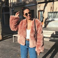 Warm Faux Fur Short Jacket Coat