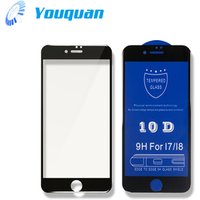 Full cover 9H hardness 9D/10D tempered glass screen protector for iphone 6 7 8 x xs xr xs max