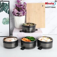 nicety metal insulated stainless steel lunch box for kids leakproof stainless steel bento lunch box